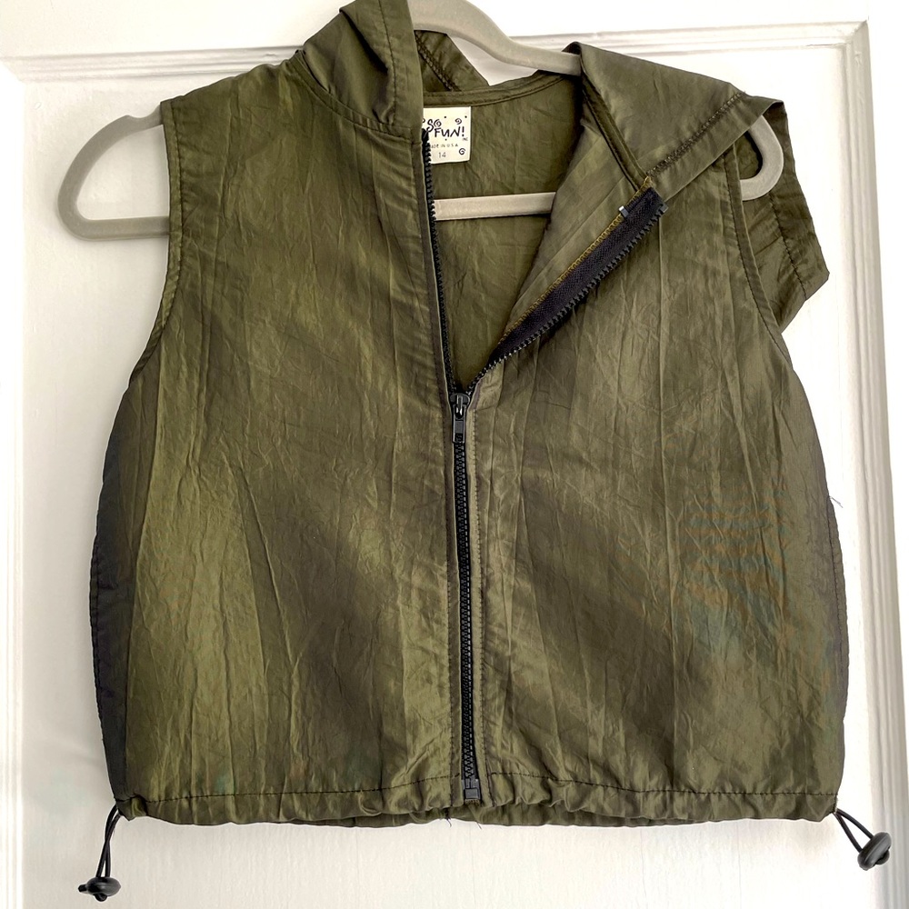 SO FUN! inc olive green vest